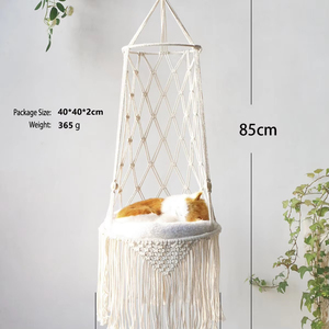 <span class=keywords><strong>Hamaca</strong></span> de Cama de Algodón Estilo Bohemio, Geométrica, <span class=keywords><strong>Colgante</strong></span> de Verano, Estilo Europeo, Bolsa de Malla, Cesta <span class=keywords><strong>Colgante</strong></span> Hecha a Mano - Product Image 6