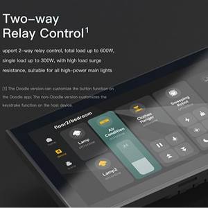 Panneau de commande central à écran tactile <span class=keywords><strong>Tuya</strong></span> 6 pouces <span class=keywords><strong>pour</strong></span> <span class=keywords><strong>Smart</strong></span> Home Hotels <span class=keywords><strong>ZigBee</strong></span> <span class=keywords><strong>WiFi</strong></span> Gateway 5G Connectivité 2 relais <span class=keywords><strong>3</strong></span> électriques - Product Image 5