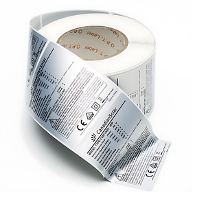 Cuộn Nhãn Dán Điện PET Màu Bạc Mờ Tùy Chỉnh Nhãn Sản Phẩm Tự Dính In Ấn Cho Tấm Pin Mặt Trời - Product Image 3