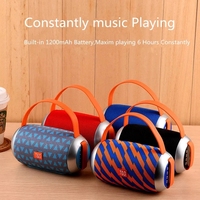 Speaker portabel nirkabel TG112 grosir, boombox outdoor tahan air dengan suara TWS, mendukung kartu TF, AUX, dan Radio FM
