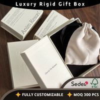 Ensemble d'emballage de marque en gros, recyclable et de luxe, pour bougies, savons, fleurs, cadeaux de Noël et de mariage, comprenant boîte, papier de soie, étiquette volante et pochette