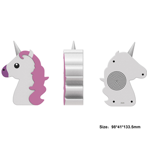 Regali di promozione dell'altoparlante unicorno Mini altoparlante Bluetooth carini prodotti di <span class=keywords><strong>musica</strong></span> <span class=keywords><strong>elettronica</strong></span> portatili di alta qualità - Product Image 5