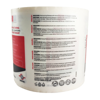 Autocollant d'étiquette de bouteille de shampooing imperméable à l'eau avec logo d'étiquette de produit chimique quotidien personnalisé