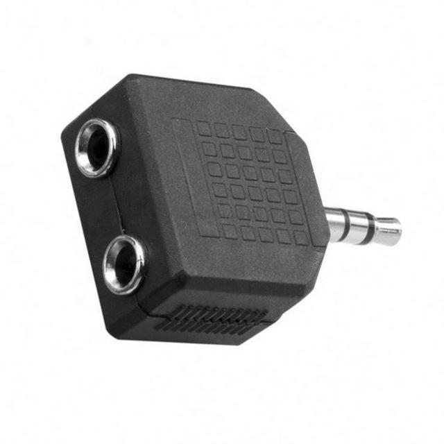 3.5mm Headset One Divided Into Two to 3.5mm Connector One for Two Couple Plug Stereo Converter Share Device Head
