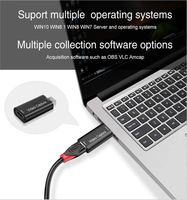 Carte de capture vidéo USB 3.0 4K, format MP4, enregistreurs vidéo en direct compatibles avec les jeux PS4, les DVD, les caméscopes et les appareils photo