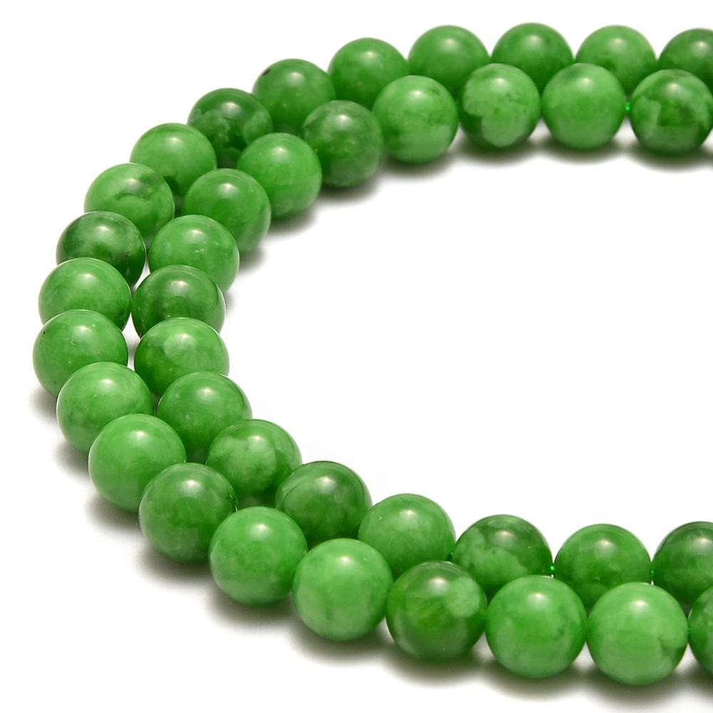 Genuine Unique Maw-Sit-Sit Jade Beads for Jewelry Making
