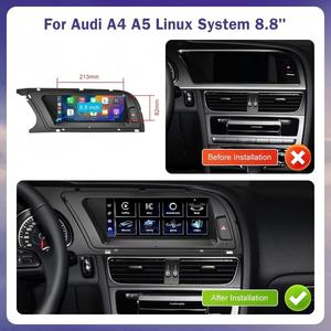 Autoradio multimédia Linux avec écran tactile pour tableau de bord Audi A4 A5 2013-2015, CarPlay sans fil, Android Auto, Airplay, <span class=keywords><strong>Miracast</strong></span> - Product Image 3