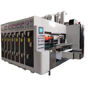 Taille 1020 Machine de découpe automatique à grande vitesse flexo 3 couleurs pour la fabrication de découpeuse de boîtes en carton ondulé