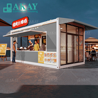 Faible coût Installation rapide Maison de conteneur pliante 20 pieds Café Kiosque Bar Maison préfabriquée Petit conteneur Boutique Magasin