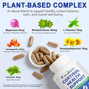 Acentiallabs 120 Capsules Gluten-Free Vegan Cortisol Health Support <strong>Supplement</strong> for Daily Energy and Vitality Support - Product Image 4