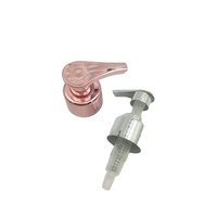 ODM OEM Usine RTS 24/410 ABS Lotion Bouteille Pompe/Brillant Rose Or Couleur Visser Distributeur Pompes/1.0cc Main Distributeur Pompe