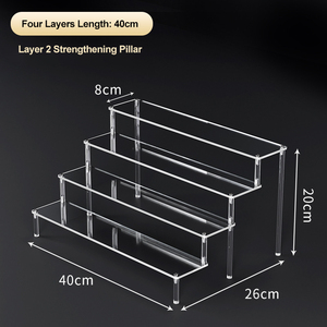 Présentoir à cupcakes en acrylique transparent à 3/4/5 niveaux pour desserts et parfums - Product Image 4
