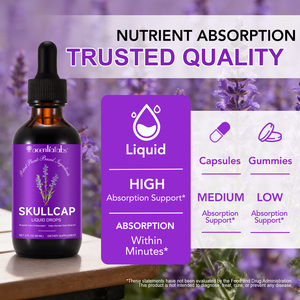 Acentiallabs Teinture Pure de Capuchon de Lapin (Skullcap) – Soutien pour la Calme et la Relaxation – <span class=keywords><strong>Sans</strong></span> Sucre ni <span class=keywords><strong>Alcool</strong></span> – Extrait Liquide Biologique d'Herbe de Capuchon en Gouttes - Product Image 3