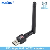 Computer Hardware Software 2.4G 150Mbps Mini USB WiFi Receiver Wifi Adapter Dongle Wireless Network Card for PC Laptop Desktop