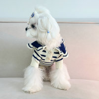 Personnalisé élégant petit chien vêtements mini chiens yorkie designer pull styles coréen doux vêtements pour animaux de compagnie