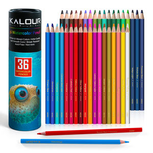 KALOUR Offre Spéciale pas cher <span class=keywords><strong>prix</strong></span> forme hexagonale Premium 36 couleurs <span class=keywords><strong>crayon</strong></span> <span class=keywords><strong>aquarelle</strong></span> en carton cylindre Tube pour artiste - Product Image 6