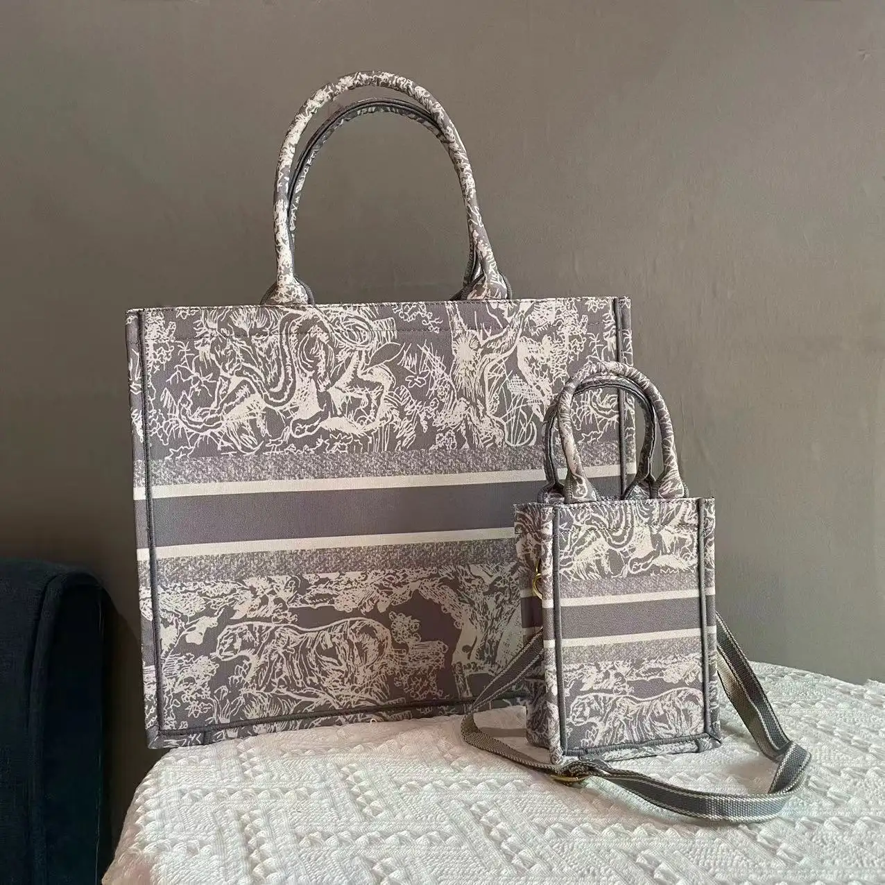 SY New Model Hot Sale Luxury Designer Women Genuine Leather Bag Set Famous Brands Woman Bag Set With Original Box