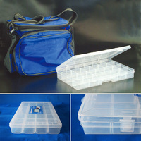 Boîte de rangement pour pièces en plastique de 14 pouces avec séparateurs réglables, boîte de rangement pour vis et petits composants pour atelier, OEM/ODM personnalisé