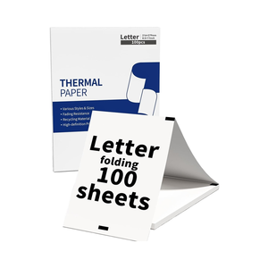 Bisofice Papier Thermique A4, 200 Feuilles De Papier D'impression Plié