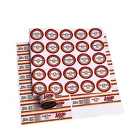 Autocollants adhésifs en PVC imprimés sur mesure, anti-effraction, faciles à déchirer, imperméables, résistants à l'huile, écologiques, étiquettes pour emballages alimentaires, 500 pièces
