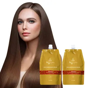 Stokta toptan en iyi reperperming losyon çin Argan yağı saç düzleştirme kremi Salon için