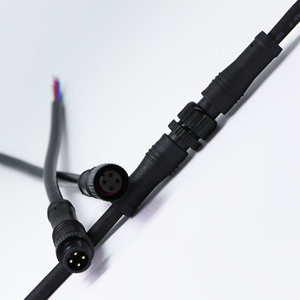 M12 Nylon PA66 <b>Waterproof</b> Connector <b>Cable</b> Male Female Industrial AC DC Line To Line 2 Core 3 4 5 6 7 Pin High Frequency - Product Image 3