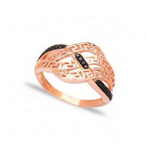 Elegant Minimalist Design <b>Ring</b> Trendy Shape Black <b>CZ</b> Stone Best Selling Wholesale Handcrafted 925 Sterling Silver Jewelry - Product Image 2