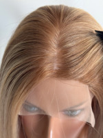 Pelucas Rusas de Encaje Frontal, Peluca de Cabello Humano Rubio Natural con Encaje Frontal para Mujeres Blancas de Alto Nivel, Pelucas Frontales de Encaje con Cutícula Alineada
