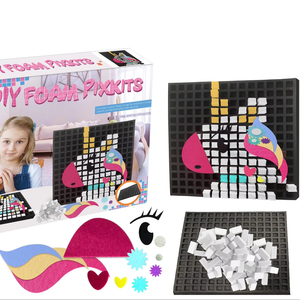 Kit d'artisanat en mousse 3D <span class=keywords><strong>Pixel</strong></span> Art <span class=keywords><strong>Licorne</strong></span> DIY - Product Image 1
