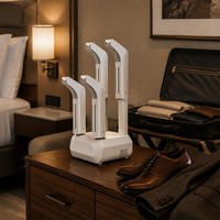 Séchoir à chaussures électrique 4 tubes avec minuterie 110/220V, sèche 2 paires |   Portable pour la maison et les voyages |   Usine OEM |   Certifié ETL FCC CE GS RoHS