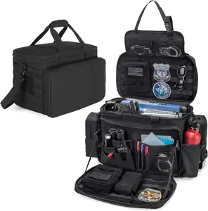 BSCI fabbrica tattico di sicurezza auto sedile anteriore Organizer pattuglia pronto attrezzi borsa con 15.6 "portatile manica porta tazze