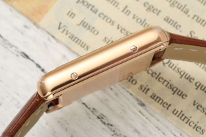 Montre mécanique automatique élégante et à la mode, cadran blanc argenté gravé, bracelet en cuir à motif crocodile marron - Product Image 6