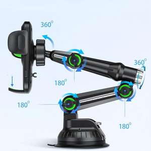 ABS Material Flexible Clip Fix Adjustable Height Portable Phone <b>Holder</b> <b>for</b> Car Dashboard Compatible with <b>for</b> <b>for</b> - Product Image 5