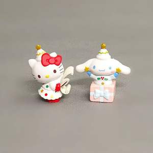 Personnalisé belle m<span class=keywords><strong>élodie</strong></span> Kitty cannelle Kuromi PVC poupée noël 3D cadeau figurine unisexe dessin animé jouet voiture décoration - Product Image 2