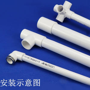 Tuyaux d'Alimentation en Eau en PVC-U Blanc Liansu, Tuyaux en Plastique PVC-U pour l'Eau et l'Eau Potable, Produits en PVC de Haute Qualité - Product Image 1