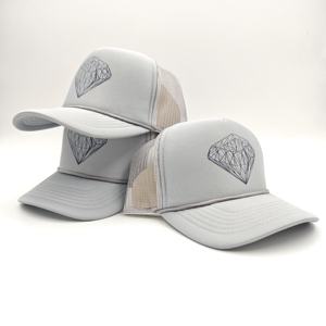 Nueva Gorra de Béisbol para Hombre, Estilo Trucker, Visera Curva, Malla Sólida, Tela de Felpa, Espuma Lisa, Logotipo Personalizado con Serigrafía - Product Image 3