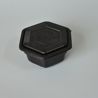 Petite boîte à compartiments jetables en plastique PP recyclable en gros pour nouilles en gelée chips nouveauté