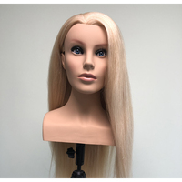 Têtes de mannequin européennes avec cheveux, prix de gros, pour la formation
