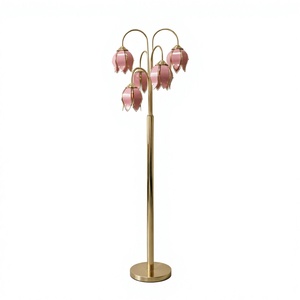 Lampe sur pied en forme de tulipe personnalisée, lumière LED florale, éclairage sur pied pour la maison, mariage, fête, hôtel, événement, salon, chambre à coucher, décoration - Product Image 1