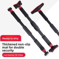 Barre de traction murale simple pour fitness à domicile, équipement robuste à charge super élevée, longueur réglable, sans perçage, utilisation intérieure