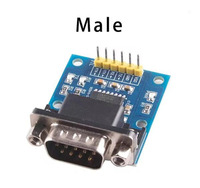 Módulo convertidor SP3232 TTL a RS232, adaptador de puerto serie DB9 macho/hembra