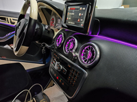 Lumière ambiante dynamique 64 couleurs pour mercedes-benz W117 CLA 2013-2019 éclairage LED intérieur mise à niveau accessoires d'aération