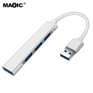 Thiết Kế Logo Tùy Chỉnh Hợp Kim Nhôm Siêu Mỏng 4 Cổng USB 3.0 Hub Cho Ổ USB Flash Máy Tính Xách Tay Và Máy Tính Để Bàn - Product Image 2