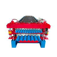 Ligne de formage à rouleaux à double couche pour tôles de toiture en acier métallique