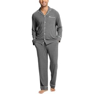 Pyjamas et vêtements de détente personnalisés en coton pour hommes, OEM ODM, pyjamas et vêtements de détente en bambou pour hommes, manches longues, longueur intégrale, vêtements pour hommes - Product Image 3