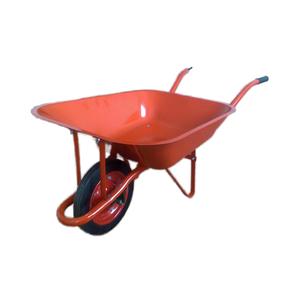 Carretilla de bandeja galvanizada profunda de 90L WB5009 con rueda de aire neumática 4,00-8 Material de metal de alta calidad para el mercado de Egipto - Product Image 6