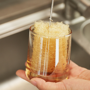 Natural Farmhouse Hard Insulated Cup Dish Washing Loofah Sponge Baby <b>Bottle</b> Scrubbing <b>Brush</b> Cleaning Supplies Raw Sponges - Product Image 1