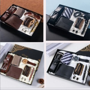 2025 xu hướng kinh doanh Bộ quà tặng cho nam giới bao gồm cả vành đai đồng hồ kính mát Ví Móc Chìa Khóa Chữ ký bút - Product Image 1