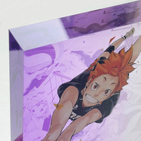 Carte en acrylique transparente personnalisée de haute qualité avec impression UV haute définition sur le thème de l'anime