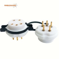 MAEZ0025 EIZZ Petite prise à 5 broches en tube de téflon fabriquée en Chine pour amplificateurs Hi-Fi DIY